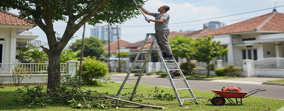 Tebang Pohon Rumput Semak